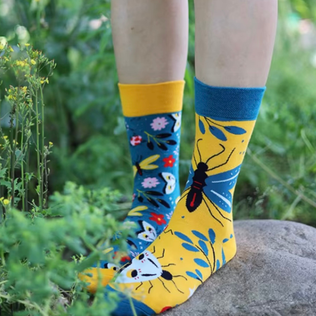 Butterfly ODD Socks - UK 3-6