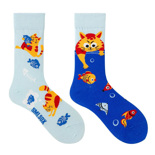 Cat ODD Socks - UK 3-6