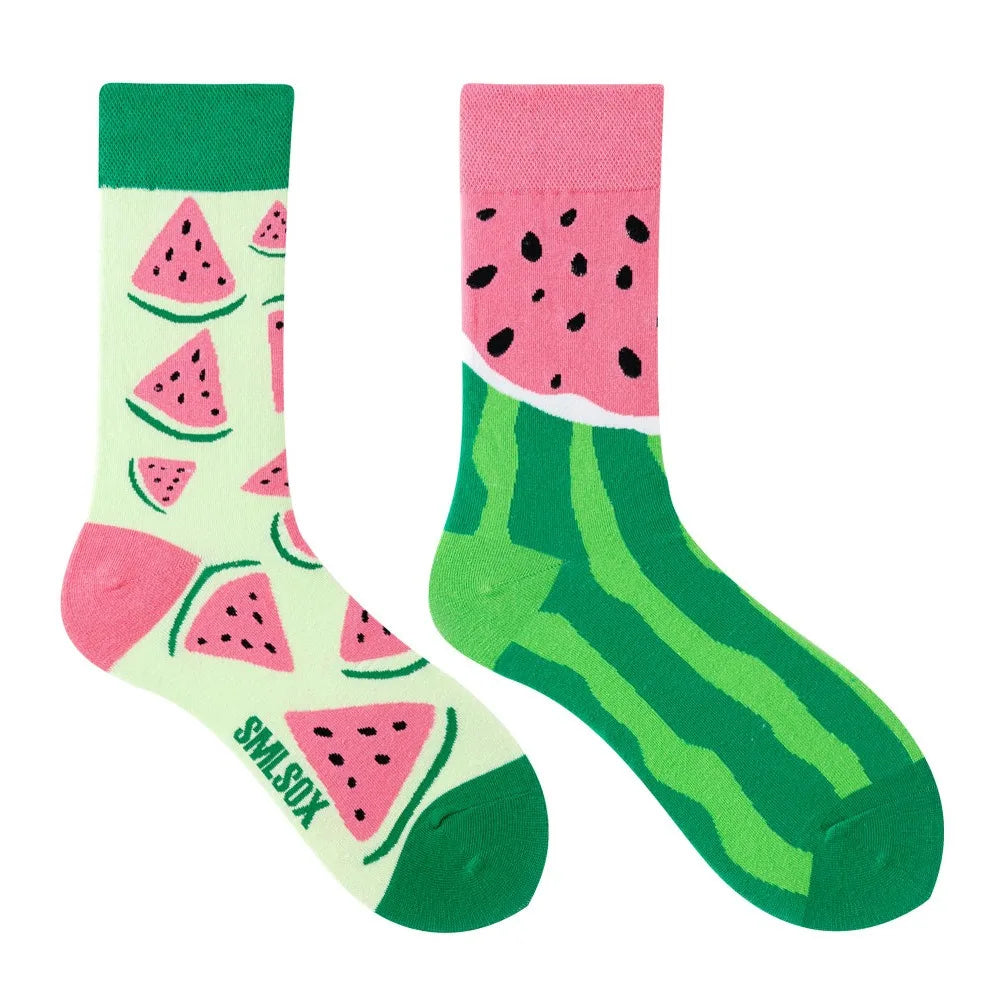 Watermelon ODD Socks - UK 3-6