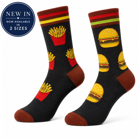 Burgers & Fries Odd Socks