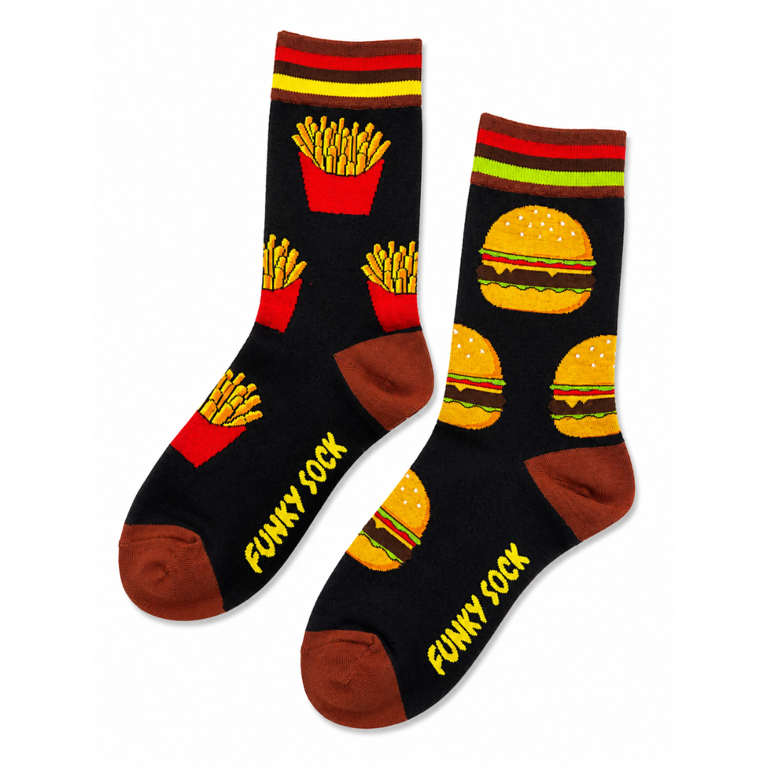 Burgers & Fries Odd Socks