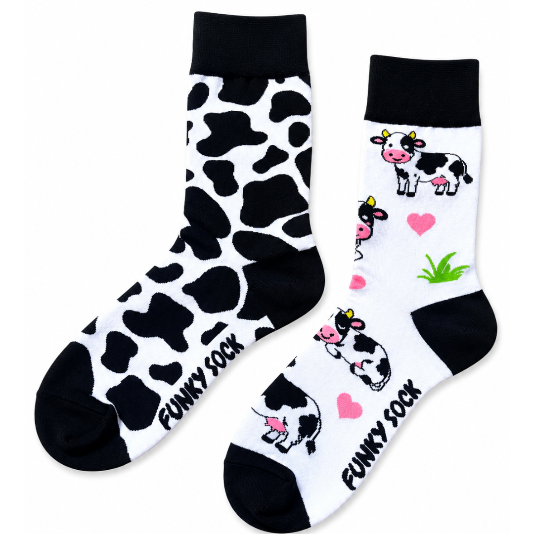Cow Odd Socks - Organic Cotton