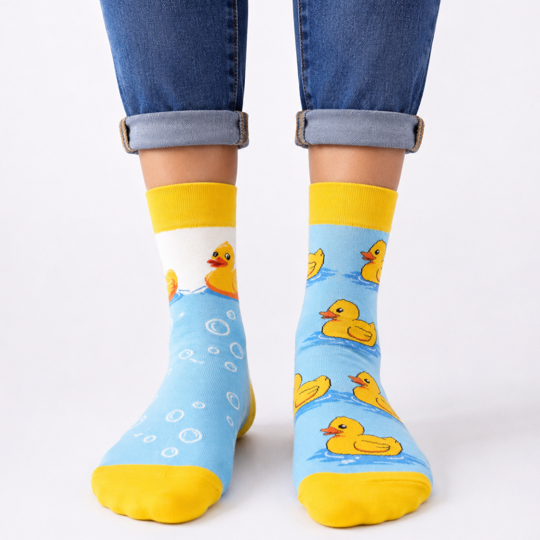Rubber Duck Odd Socks - Organic Cotton