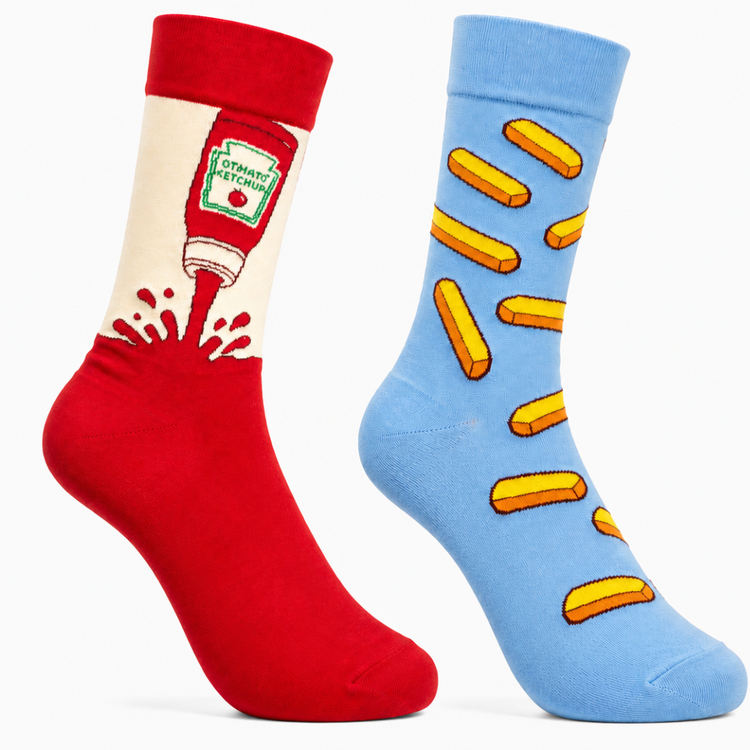 Ketchup & Chips Odd Socks - Organic Cotton