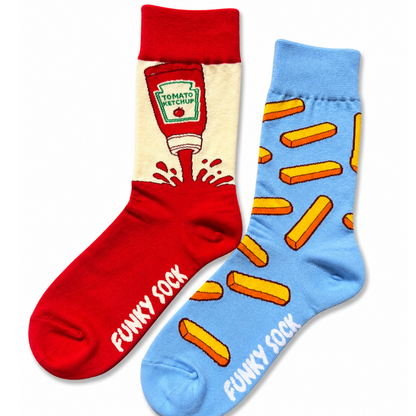 Ketchup & Chips Odd Socks - Organic Cotton