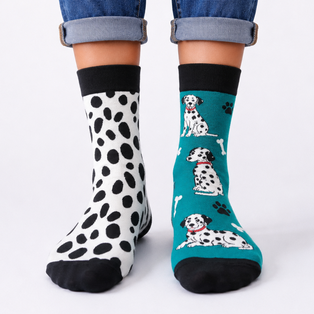 Dalmatian Odd Socks - Organic Cotton