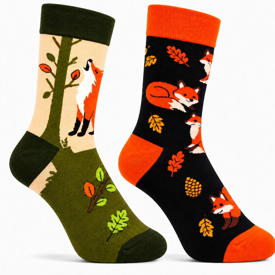 Fox Odd Socks - Organic Cotton