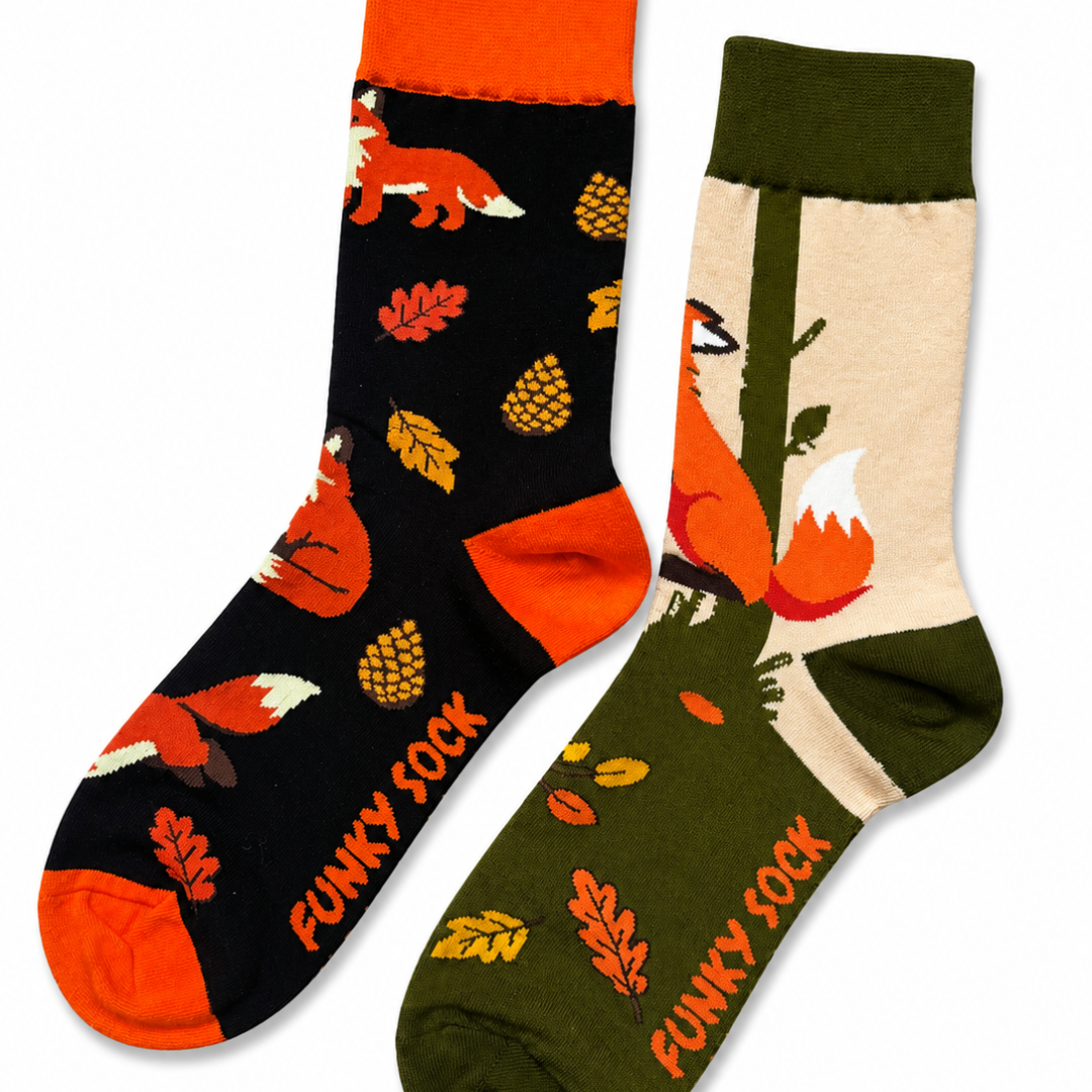 Fox Odd Socks - Organic Cotton