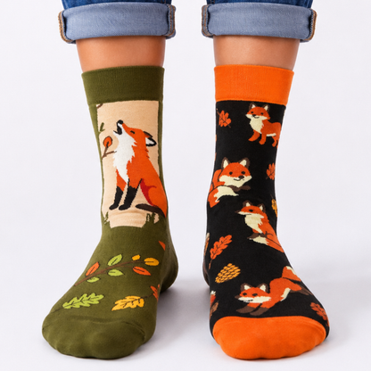 Fox Odd Socks - Organic Cotton