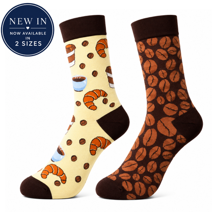 Coffee & Croissant Odd Socks