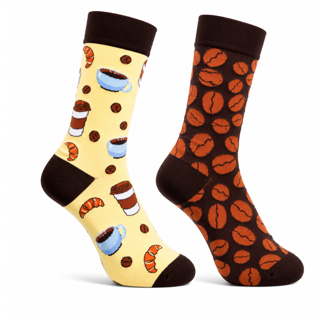 Coffee & Croissant Odd Socks