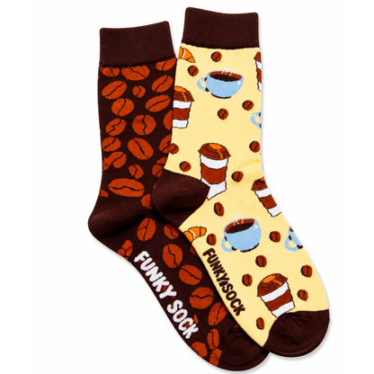 Coffee & Croissant Odd Socks