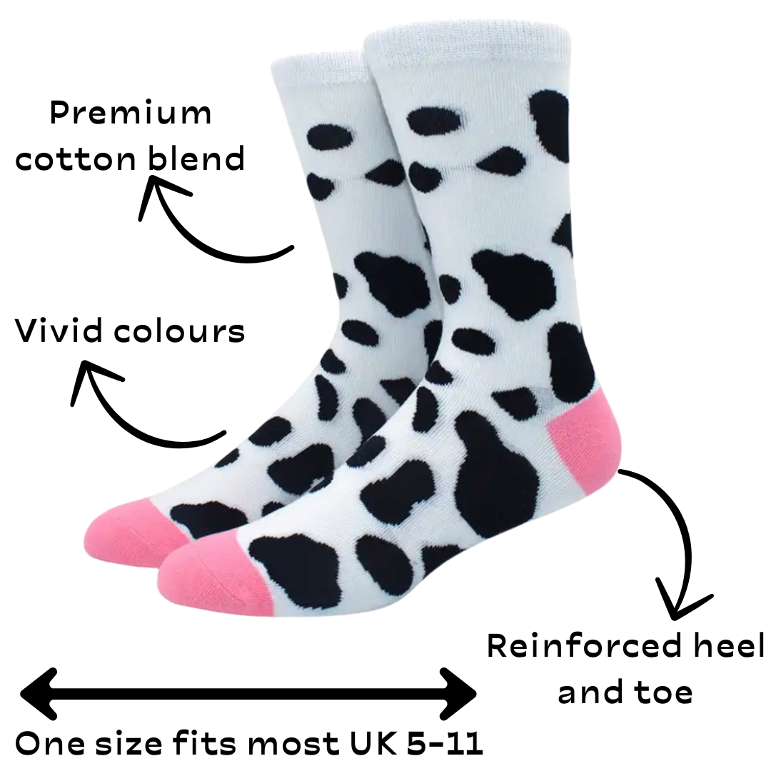 Cow Print Socks