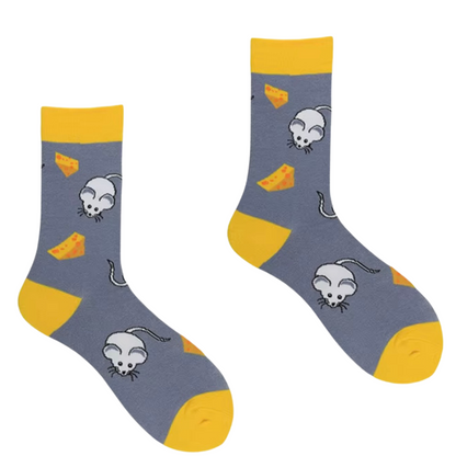 Mouse & Cheese Socks