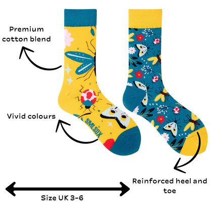 Butterfly ODD Socks - UK 3-6