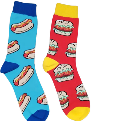 Hot Dogs & Burgers ODD Socks