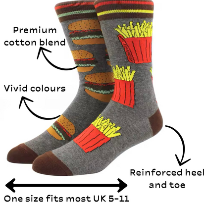 We Go Together Like Burgers & Fries - ODD socks