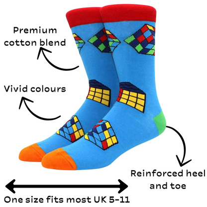 Rubik's Cube Socks