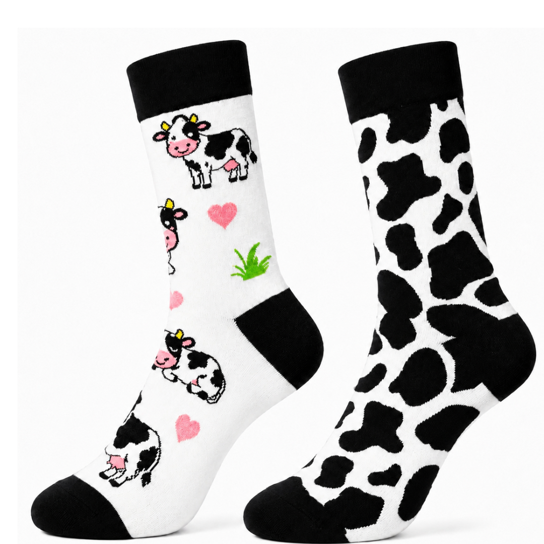 Cow Odd Socks - Organic Cotton