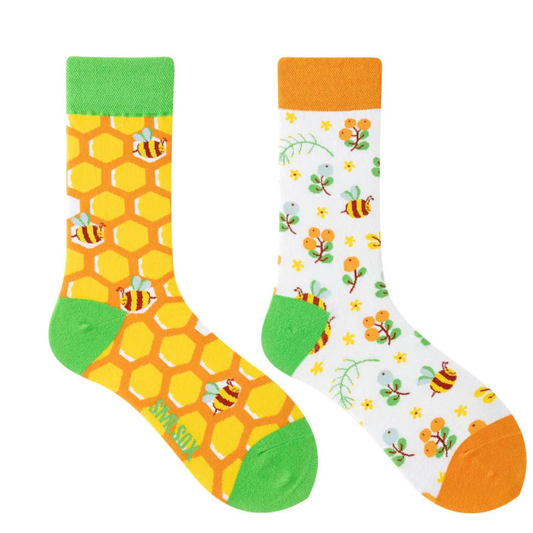 Bee ODD Socks - UK 3-6