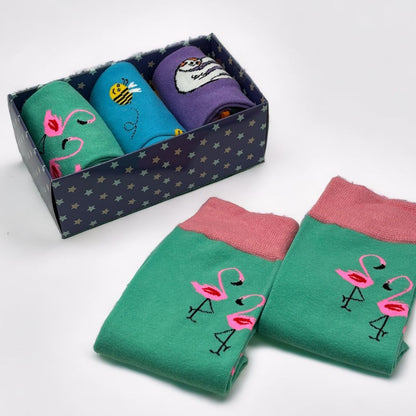 Funky Sock Bright Animal Gift Box UK 5-11