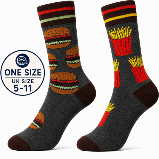 We Go Together Like Burgers & Fries - ODD socks