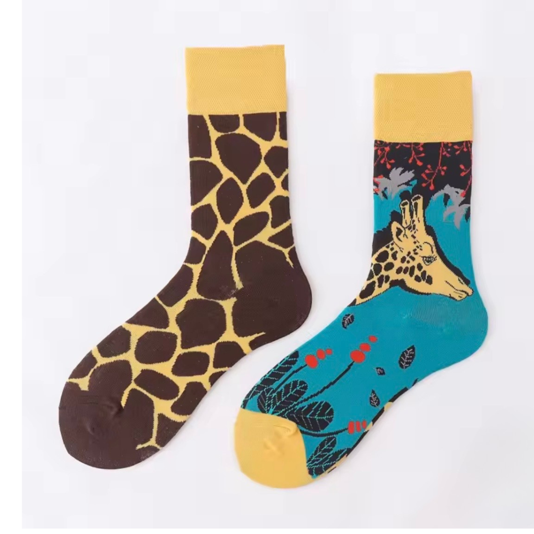 Giraffe Print ODD Socks