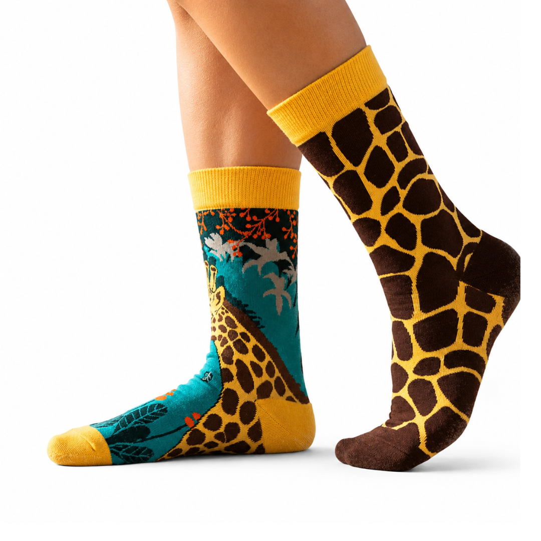 Giraffe Print ODD Socks