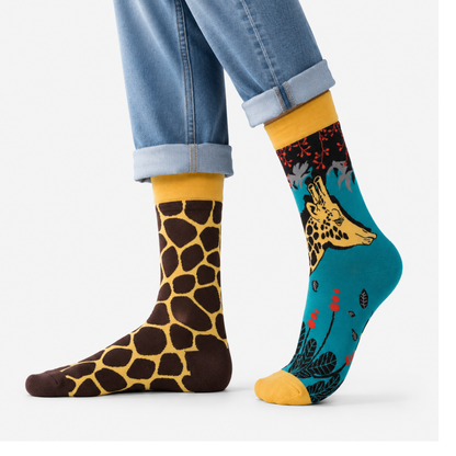 Giraffe Print ODD Socks